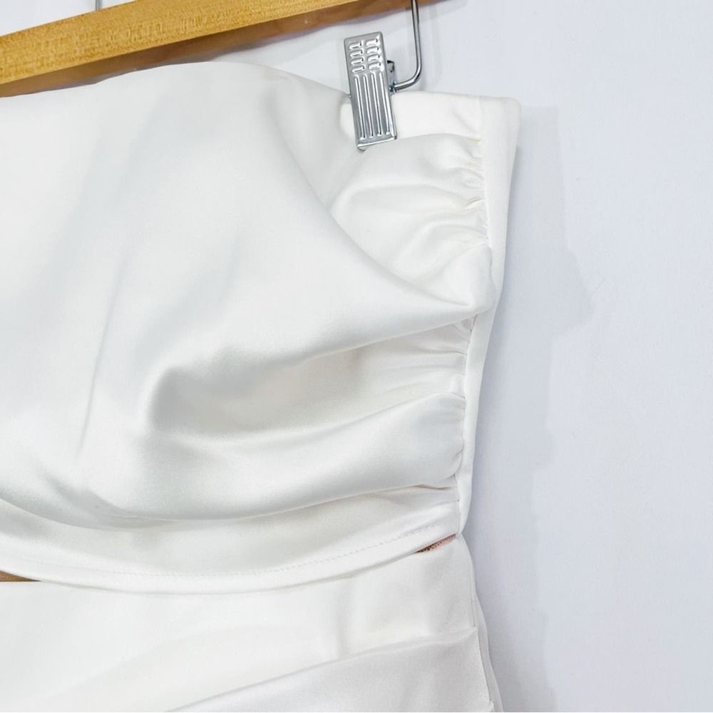 NBD Noelia Midi Dress White Revolve Strapless Formal Dress S - Picture 6 of 11
